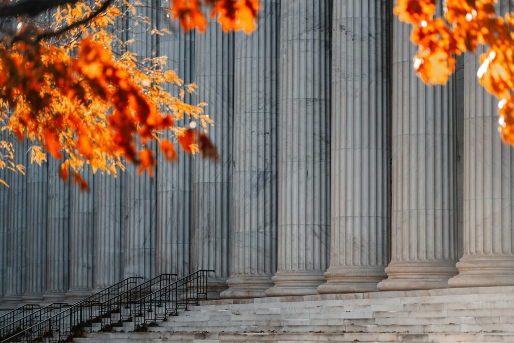 Courthouse columns